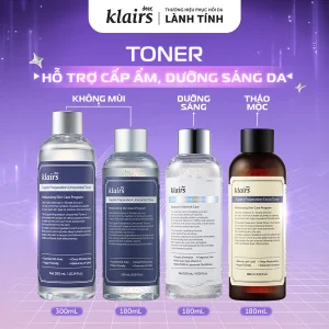 Toner Klairs Chính Hãng - Cấp Ẩm Dịu Nhẹ Cho Mọi Loại Da