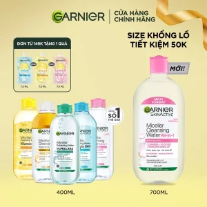 Nước tẩy trang Garnier chính hãng đủ 5 loại mới nhất